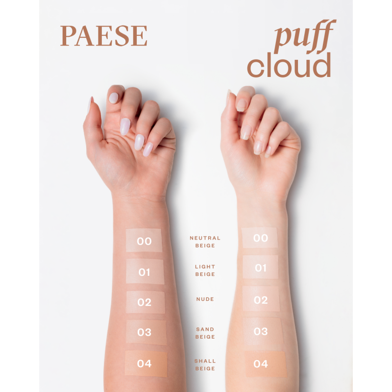 Puff Cloud Foundation. Efecto filtro
