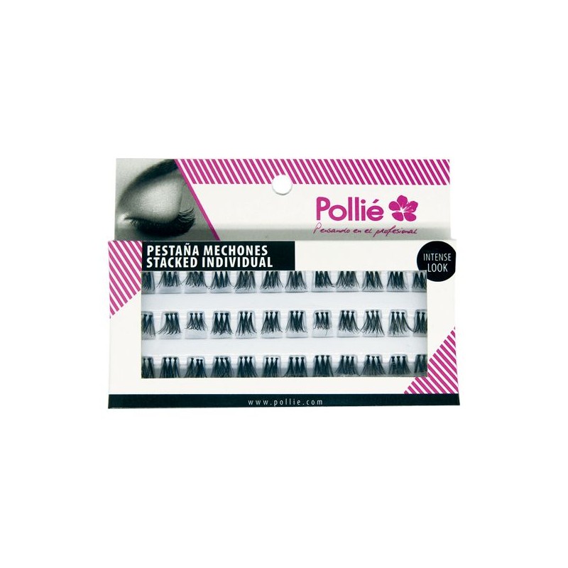 Pestañas Pollie Individual Trio Medias Negras 06516