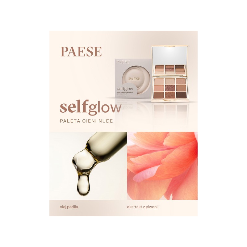 Paleta de sombras de ojos nude SELFGLOW